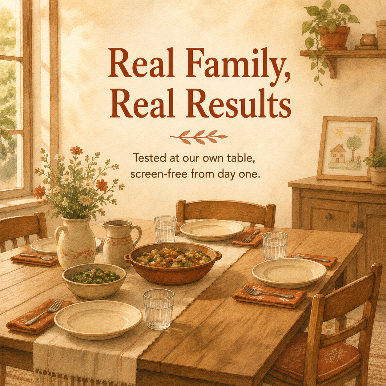 Screen-Free Mealtimes